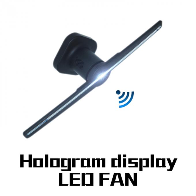 Modelo holográfico de WIFI do fã do holograma 3D da exposição 3D 43CM do holograma da propaganda